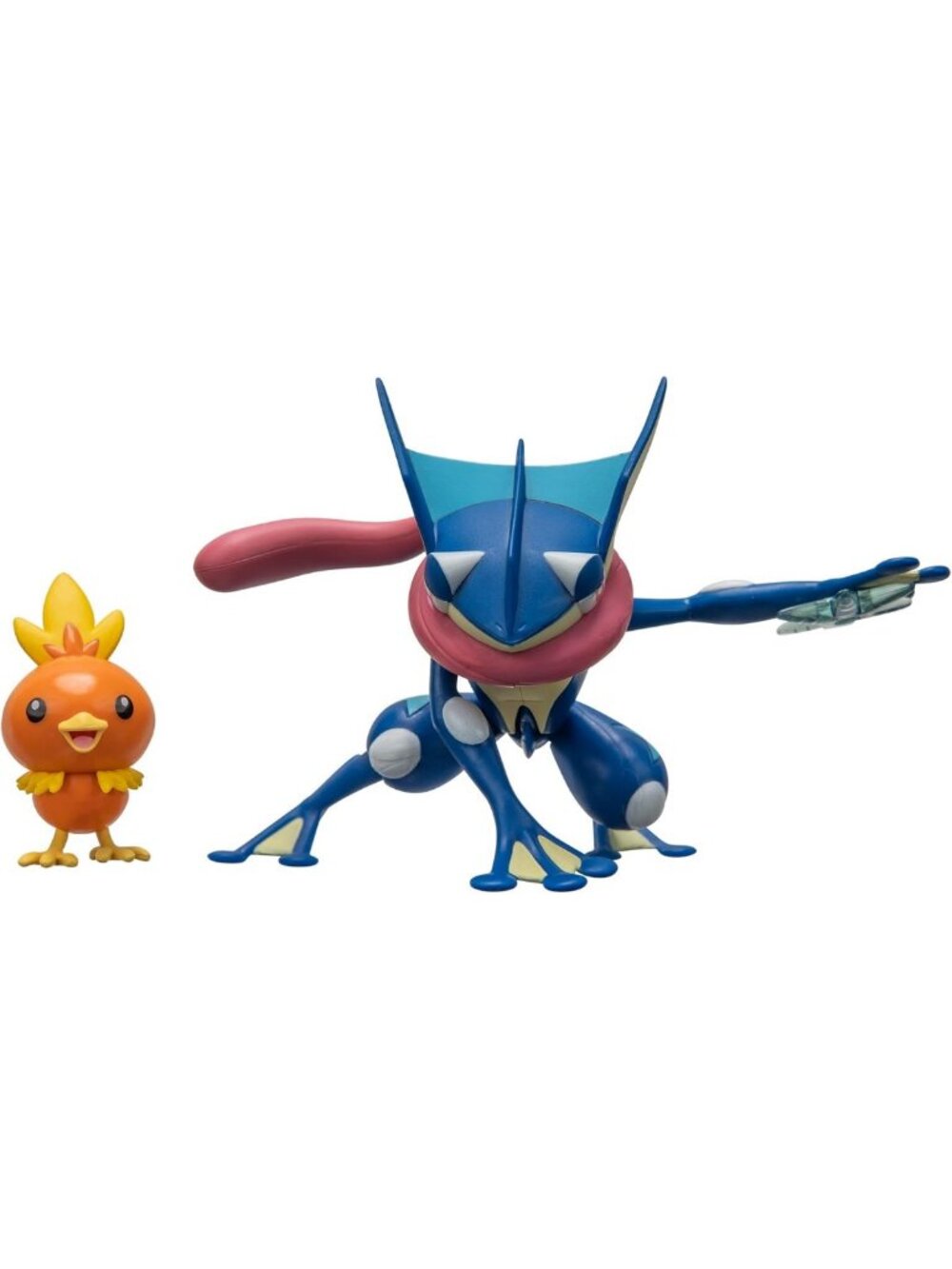 Battle Figures 2-Pack: 4.5" Greninja & 2" Torchic with Accessory - Collectible